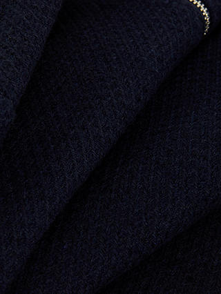 Phase Eight Lana Tweed Wool Blend Mini Dress, Navy