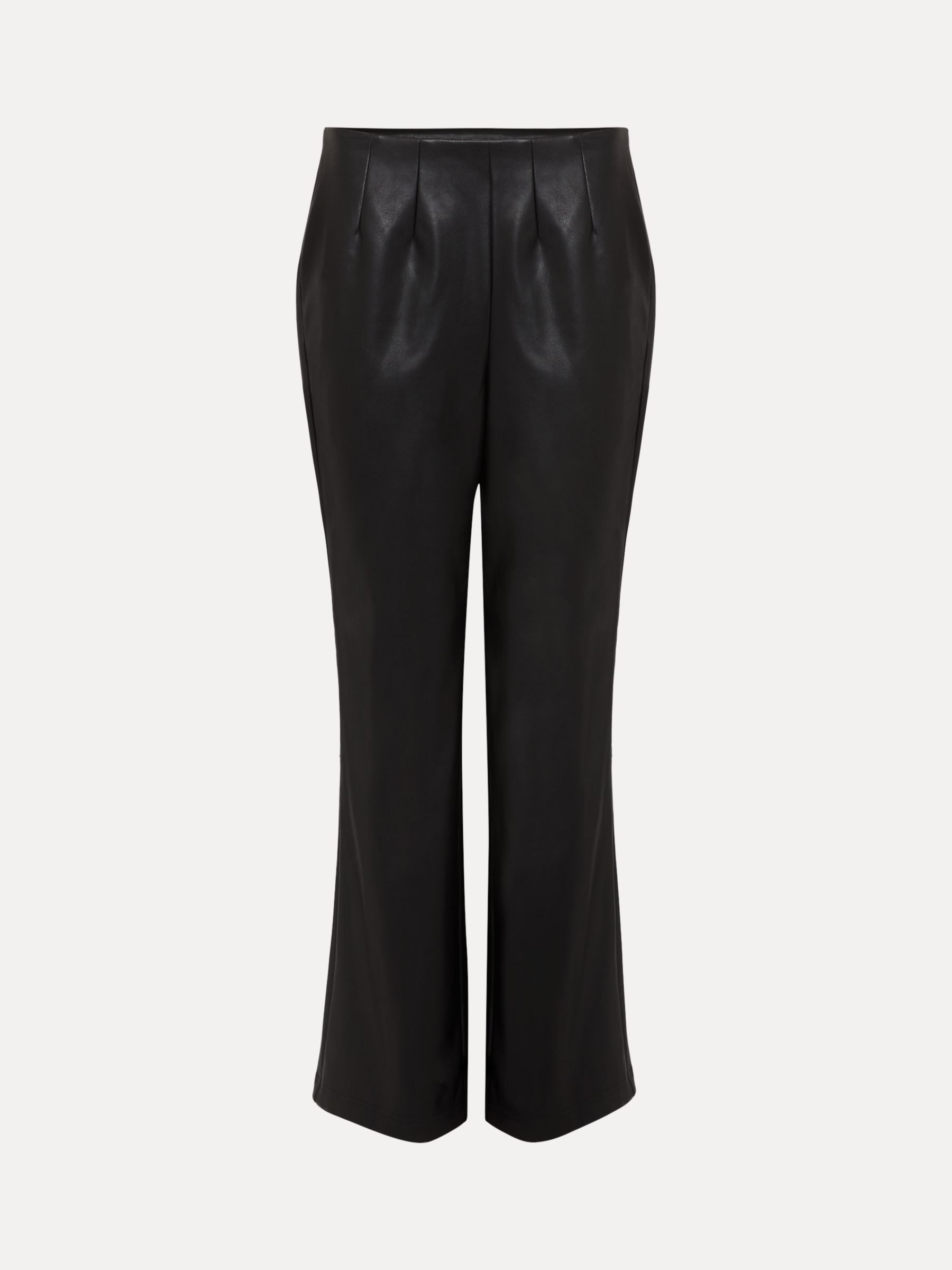 Phase Eight Marielle Faux Leather Trousers, Black, 8