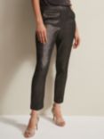 Phase Eight Ulrica Metallic Shimmer Trousers, Charcoal