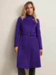 Phase Eight Susanna Wool Blend Coat, Purple