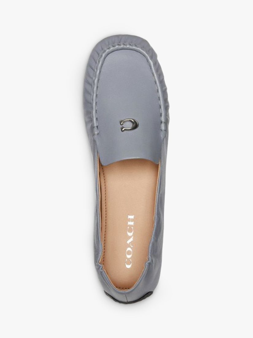 Coach Ronnie Leather Loafers, Grey Blue, 5.5