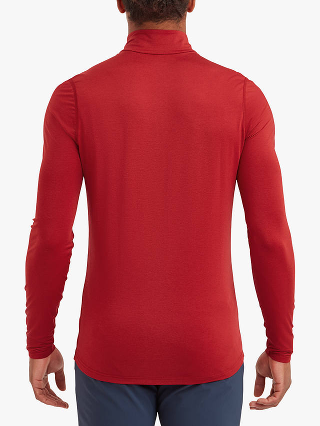 Montane Dart XT Thermal Zip Neck Long Sleeved Top, Acer Red