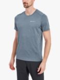 Montane Dart Recycled Short Sleeve Top, Stone Blue