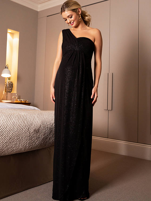 Tiffany Rose Galaxy Asymmetrical Maternity Maxi Dress, Night Sky