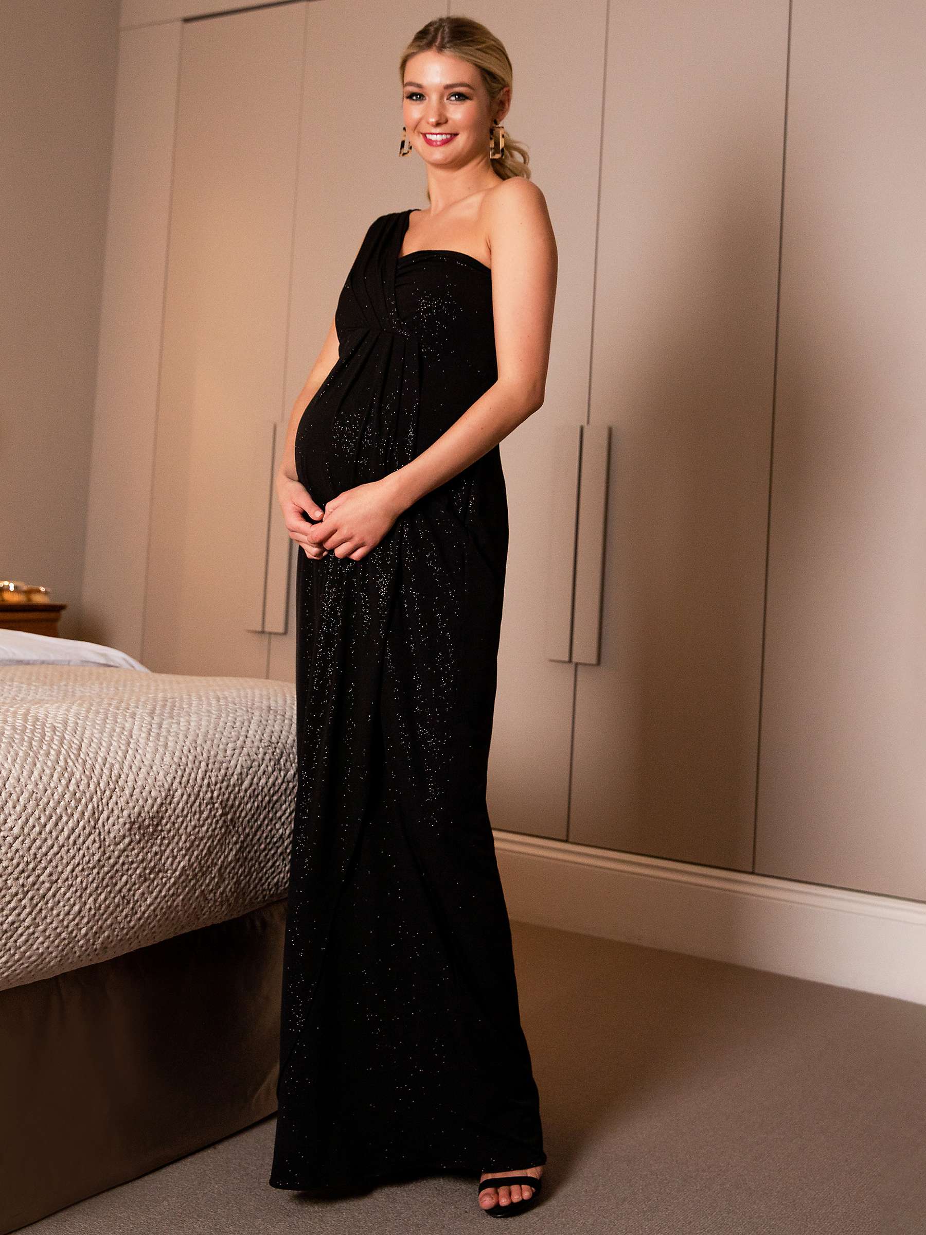 Buy Tiffany Rose Galaxy Asymmetrical Maternity Maxi Dress, Night Sky Online at johnlewis.com
