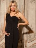 Tiffany Rose Galaxy Asymmetrical Maternity Maxi Dress, Night Sky
