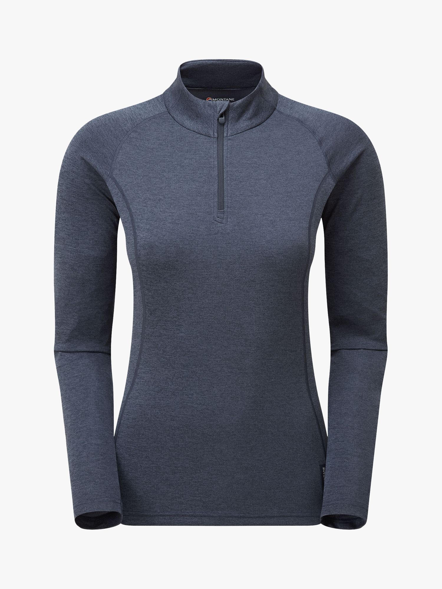 Montane Dart Zip Neck Top, Eclipse Blue at John Lewis & Partners