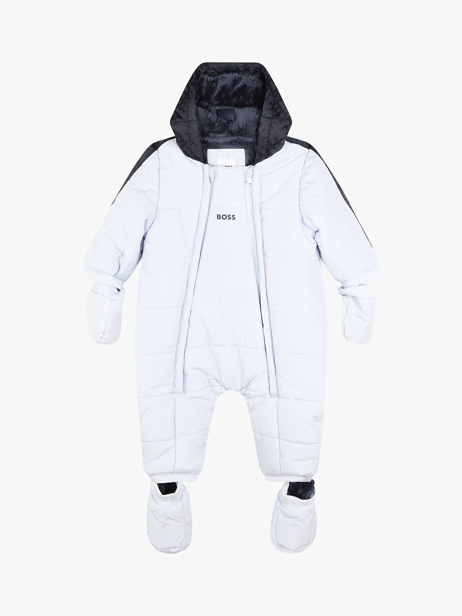 Buy BOSS Baby Snowsuit, Blue/Multi Online at johnlewis.com