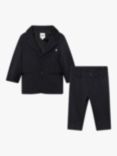 BOSS Baby Jacquard Monogram Jacket & Trousers Set, Navy