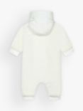 BOSS Baby Logo Faux Fur Hooded Overalls, Off White, Off White