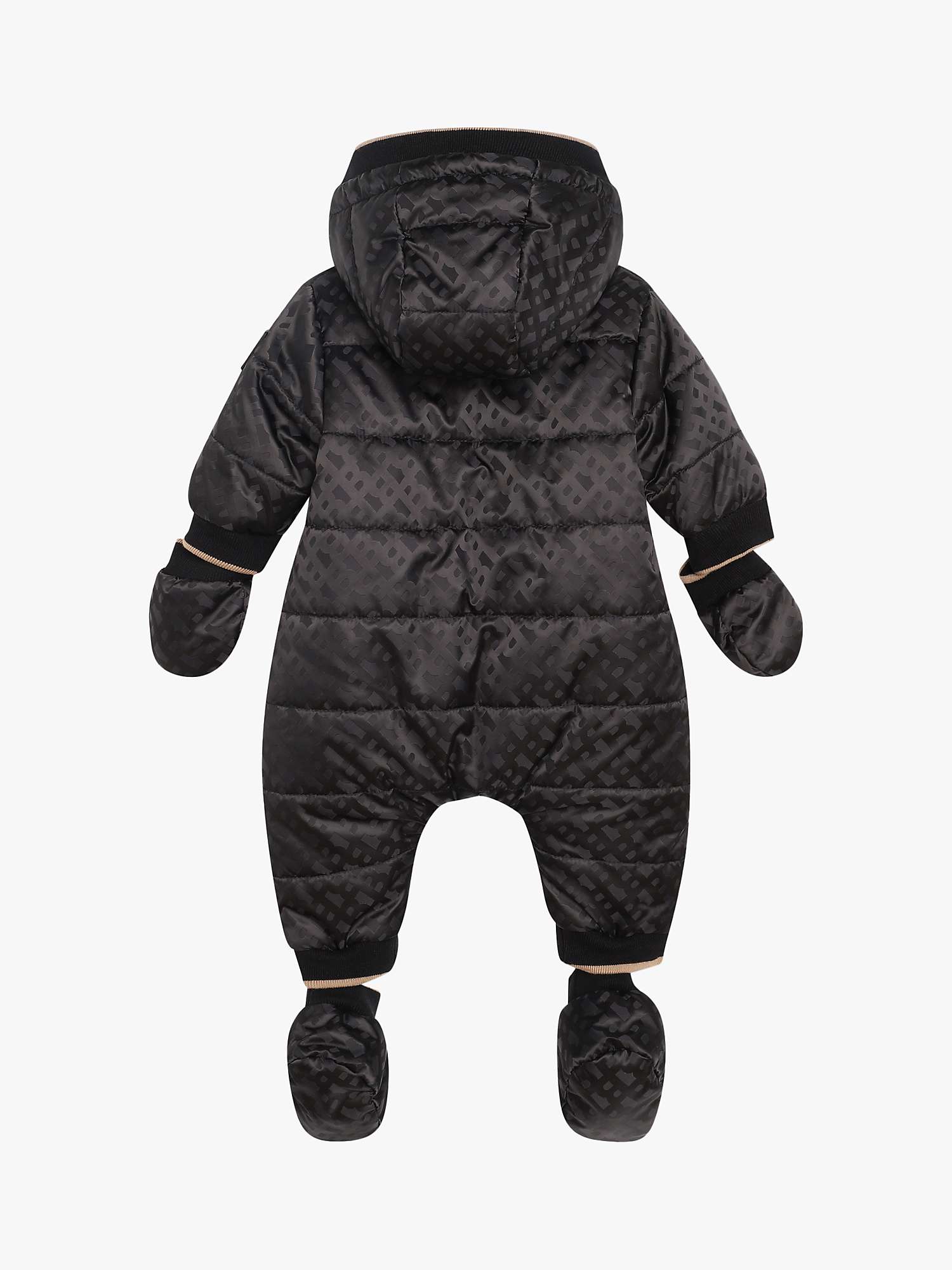 Buy BOSS Baby Snowsuit, Black Online at johnlewis.com