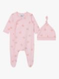 BOSS Baby Logo Heart Sleepsuit & Hat Set, Light Pink, Light Pink