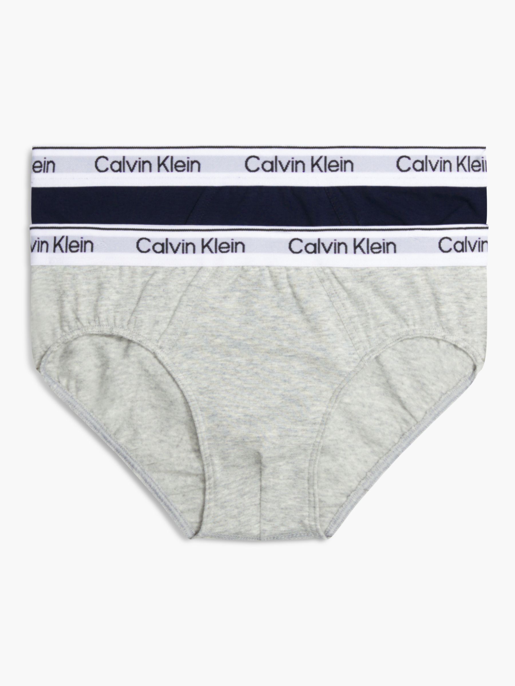 Calvin Klein Kids' Modern Cotton Briefs, Pack of 2, Multi, 8-10 years