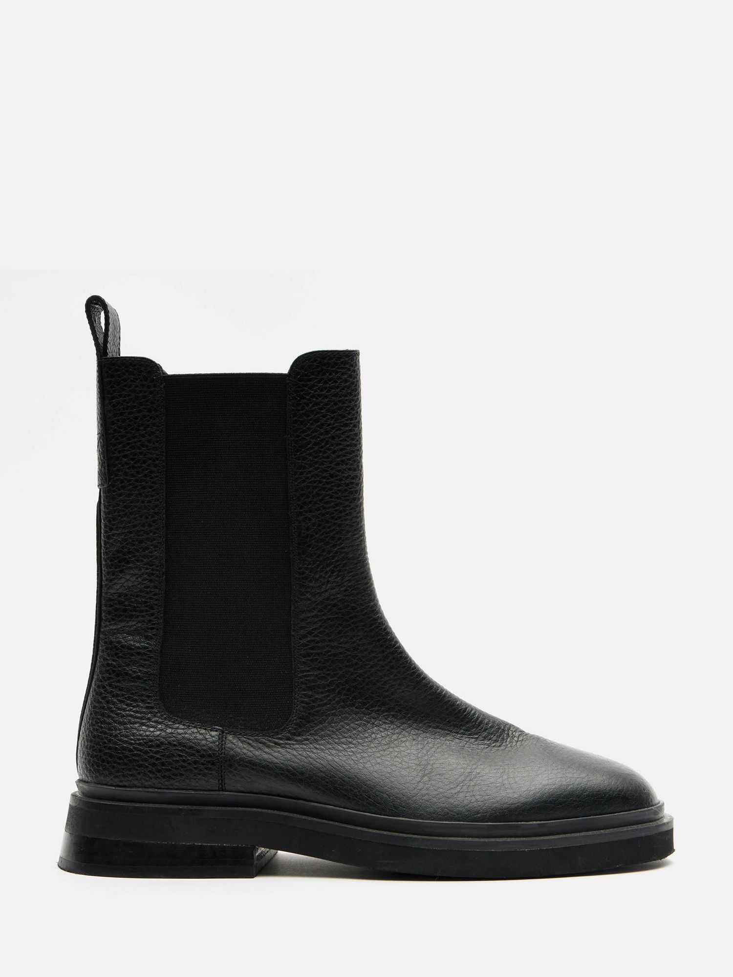 HUSH Aaliyah Leather Chelsea Boots, Black at John Lewis & Partners