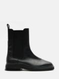 HUSH Aaliyah Leather Chelsea Boots, Black