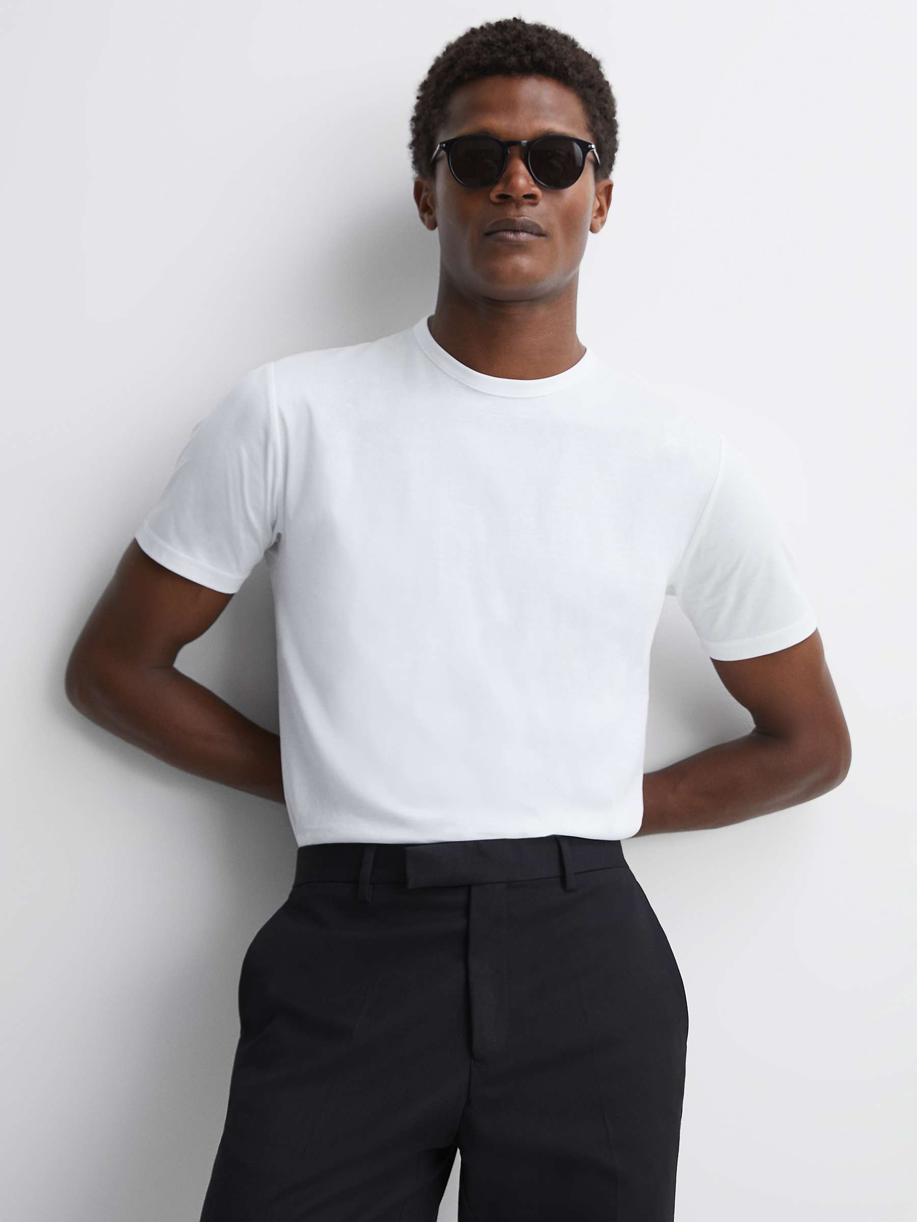 Buy Reiss Capri Slim Fit T-Shirt Online at johnlewis.com