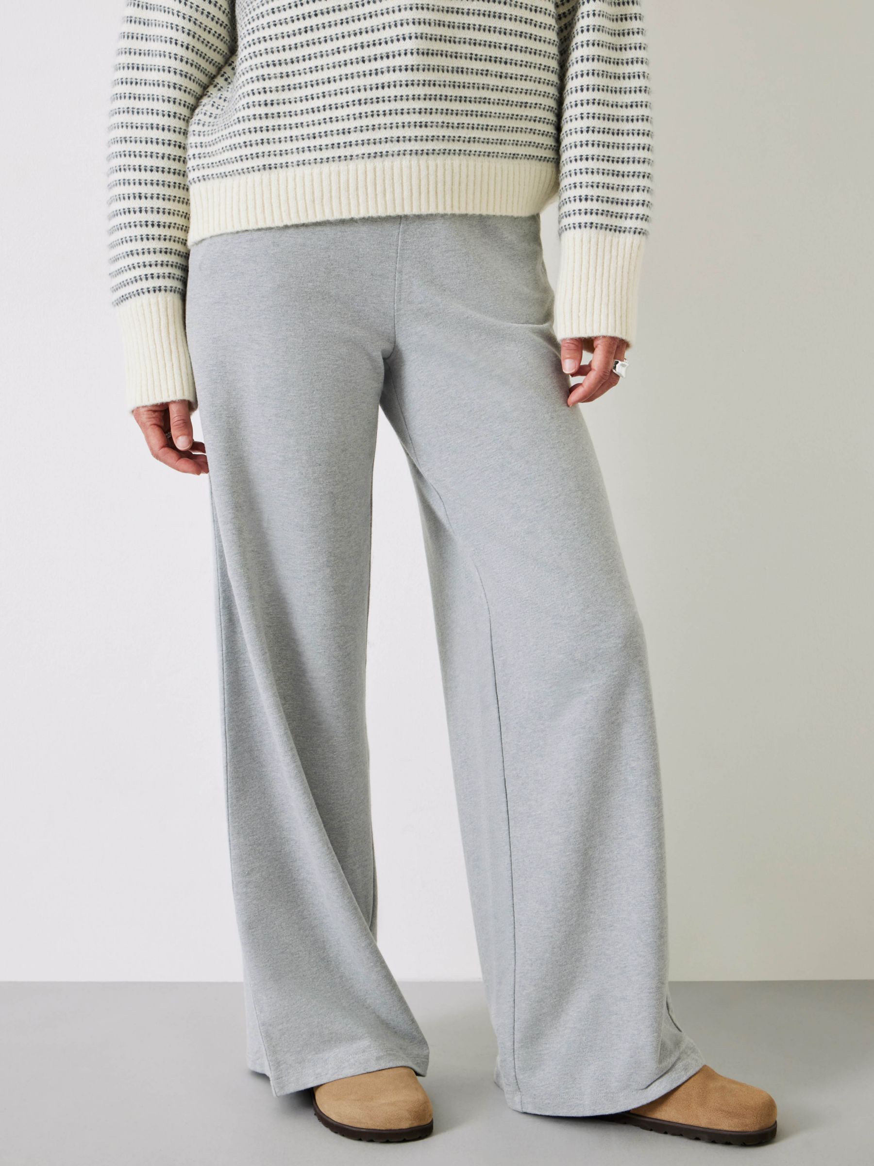 Wide sweatpants - Light grey marl - Ladies