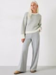 HUSH Ailey Wide Leg Jersey Trousers