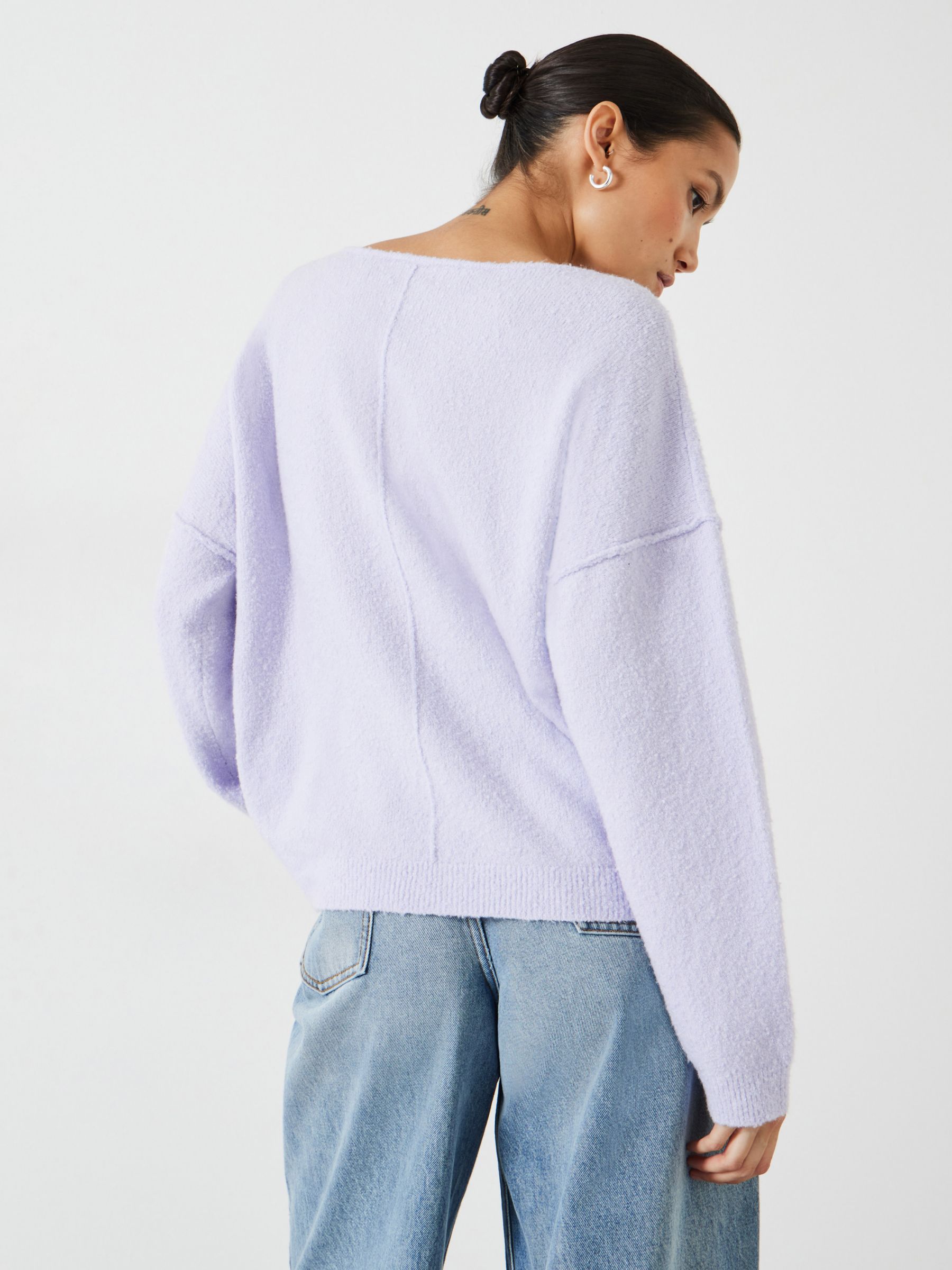 Buy HUSH Lilly Slouchy Fit Wool Blend Jumper Online at johnlewis.com
