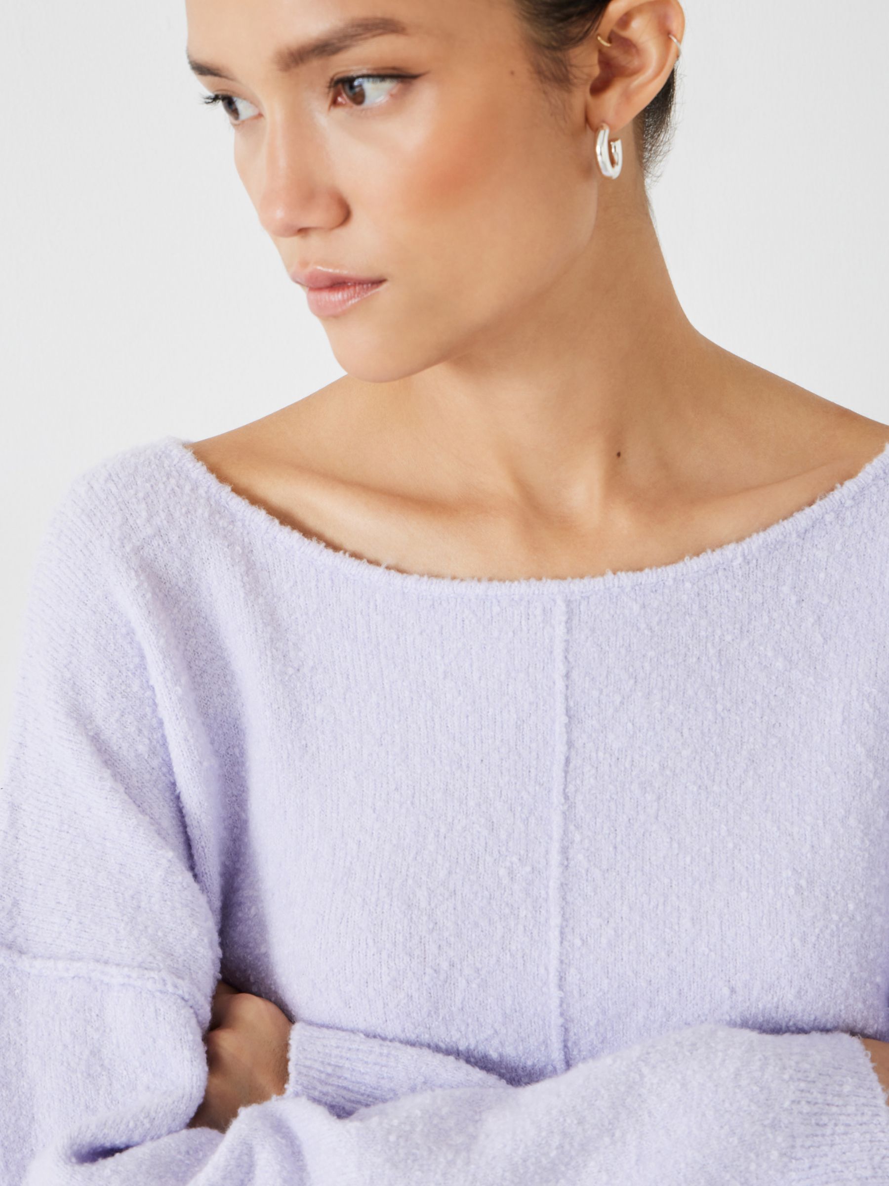 Buy HUSH Lilly Slouchy Fit Wool Blend Jumper Online at johnlewis.com