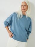 HUSH Lucy Seam Detail Relaxed Sweatshirt, Windward Blue