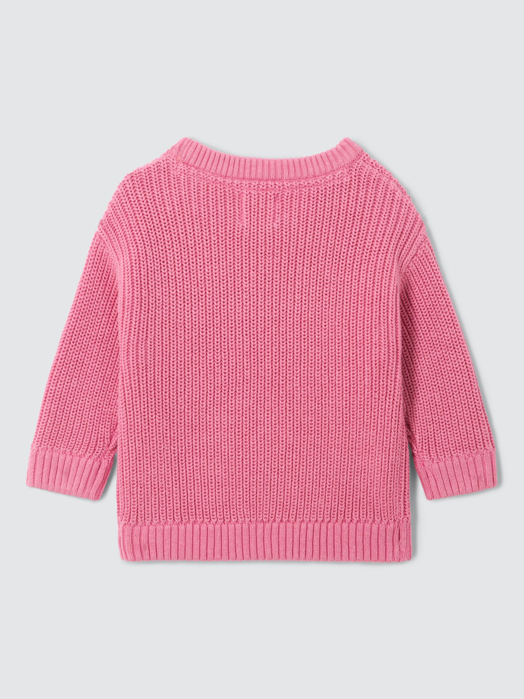 John Lewis ANYDAY Baby Knit Jumper, Pink, 9-12 months