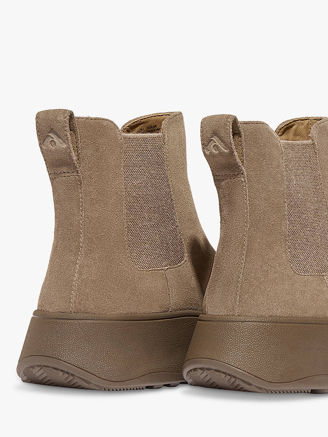 FitFlop F-Mode Suede Chelsea Boots, Minky Grey