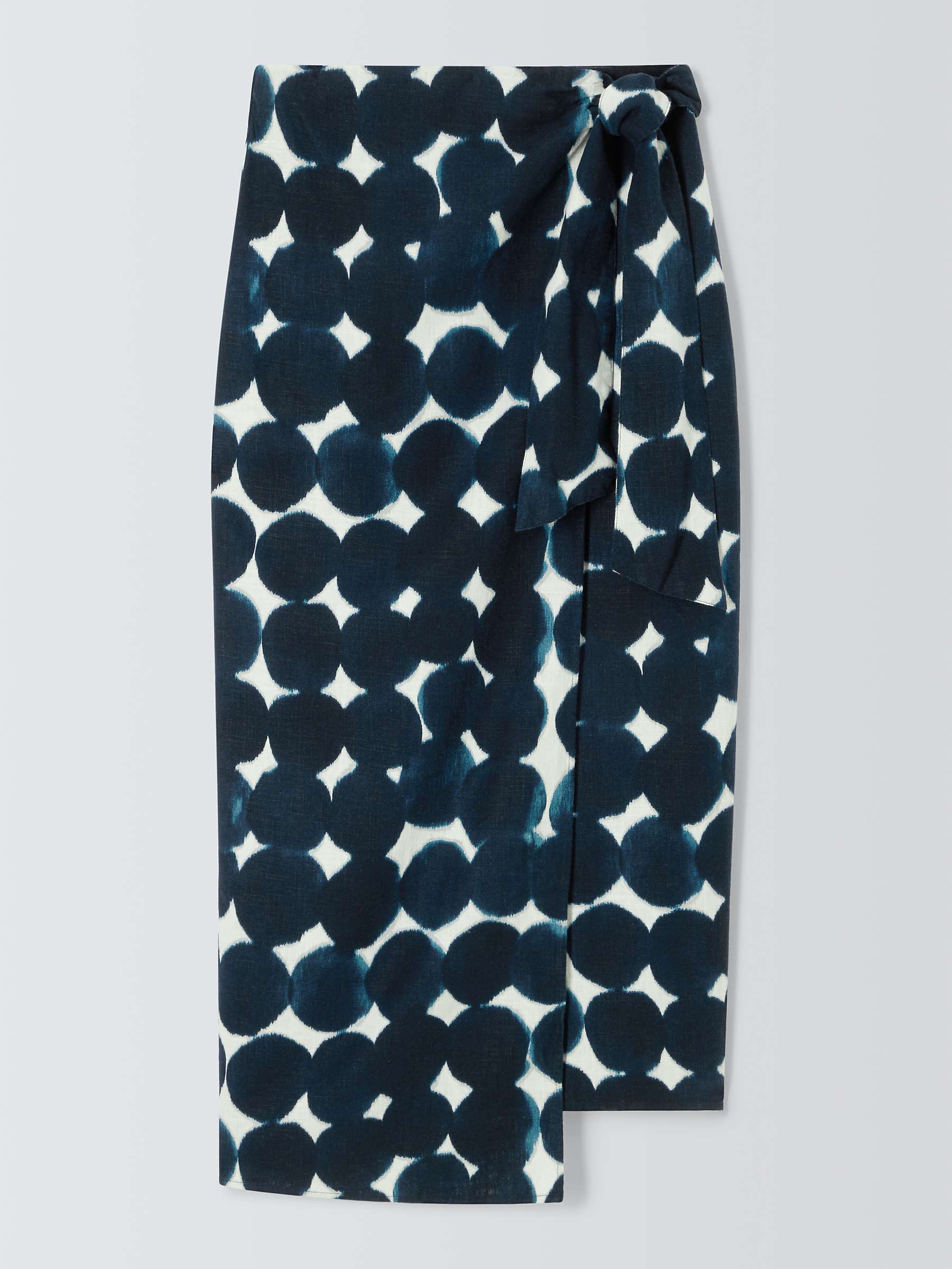 Buy John Lewis Haze Spot Print Linen Blend Skirt Online at johnlewis.com