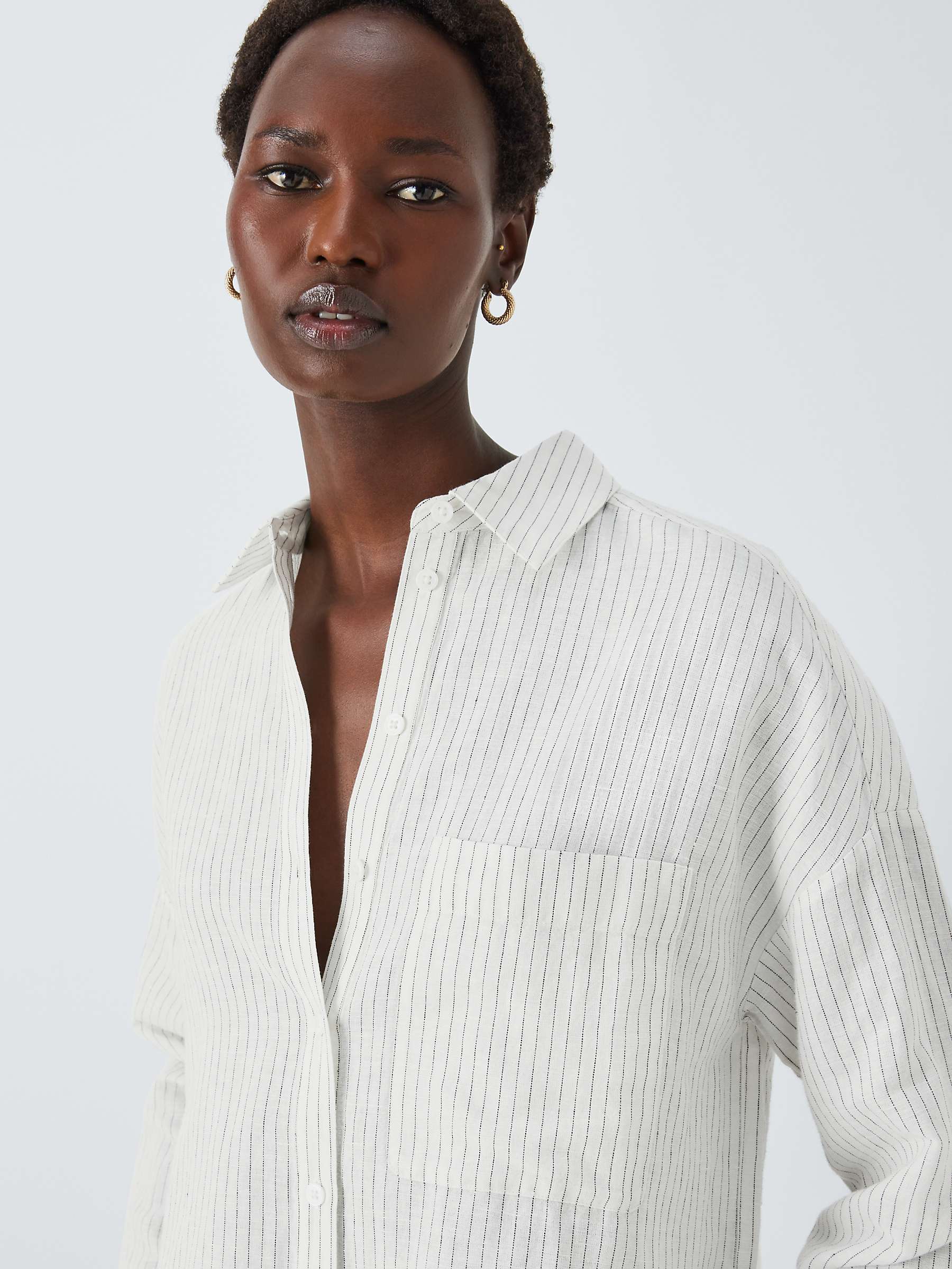 Buy John Lewis Stripe Linen Shirt Online at johnlewis.com