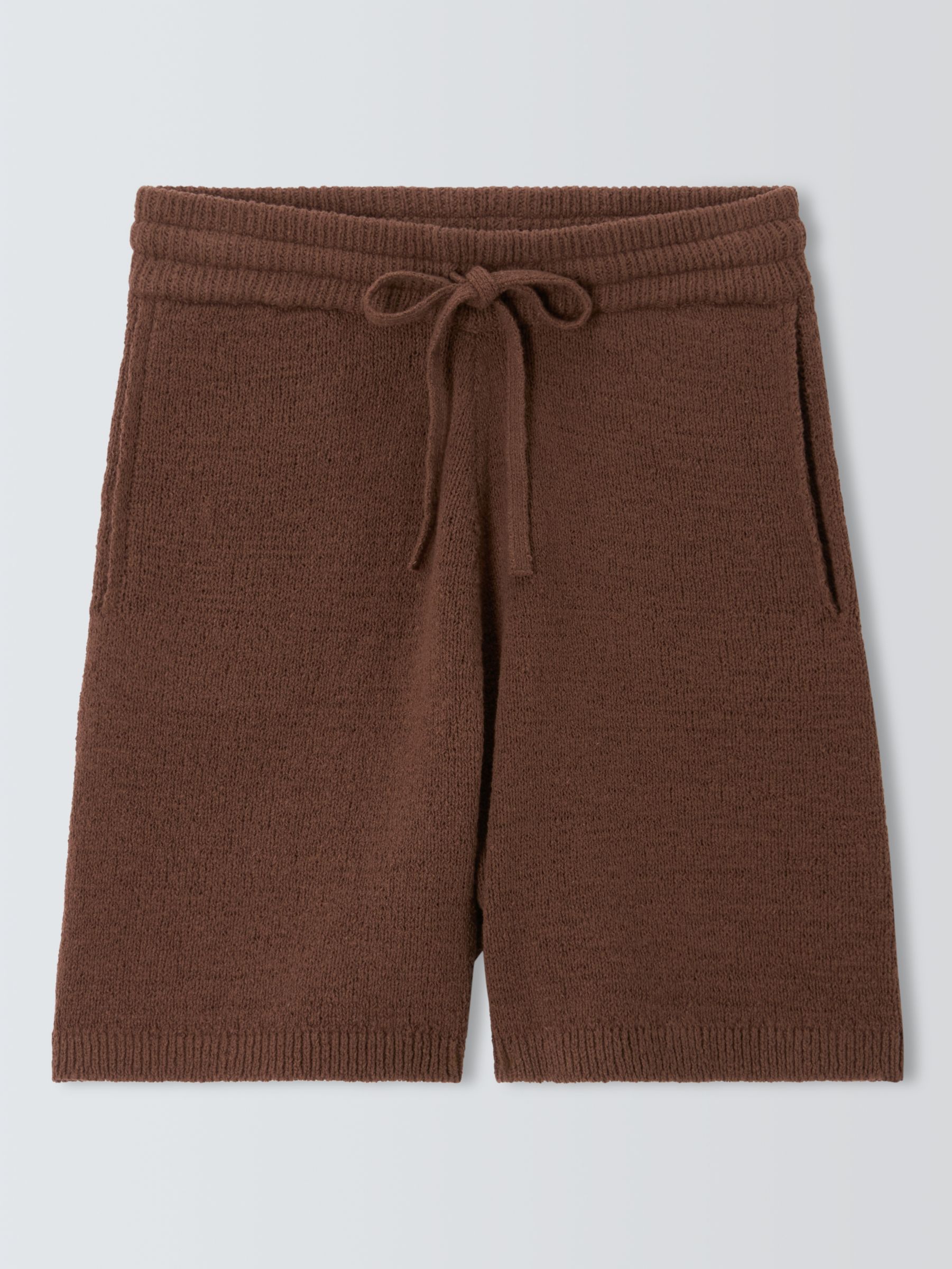 John Lewis ANYDAY Knitted Shorts, Brown, XS