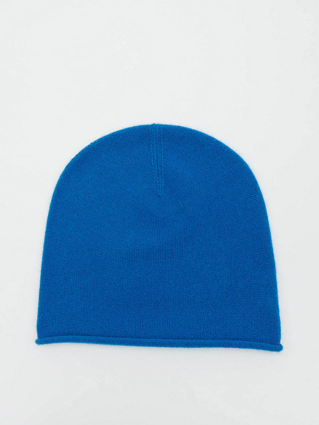 HUSH Cashmere Beanie Hat, Cobalt Blue