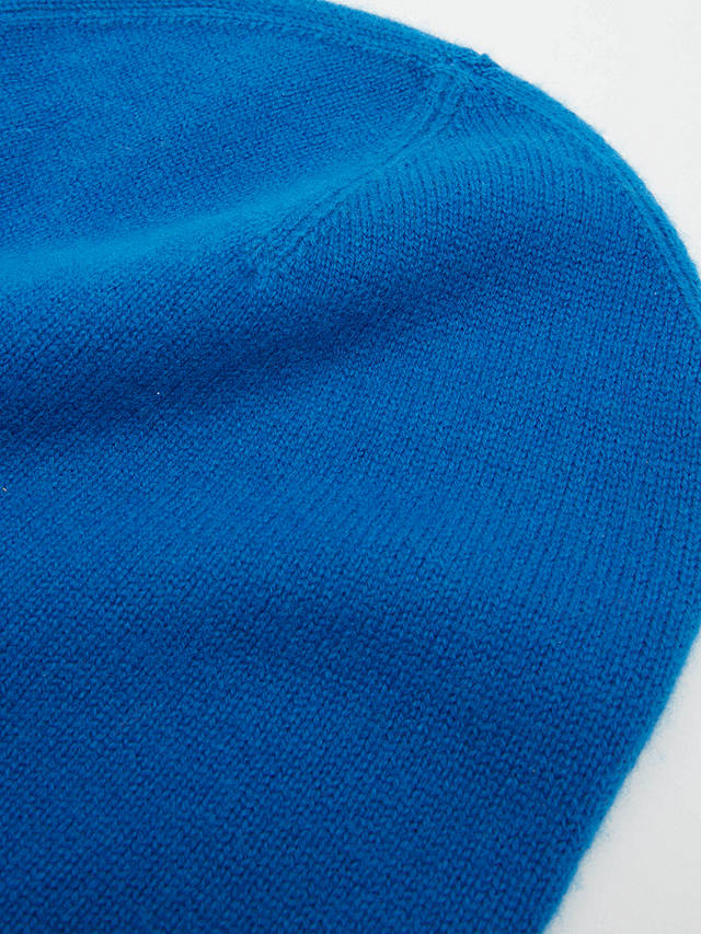 HUSH Cashmere Beanie Hat, Cobalt Blue at John Lewis & Partners