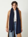 HUSH Cashmere Shawl, Deep Navy