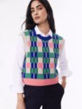 Baukjen Natalie Intarsia Wool Blend Knit Tank Top, Multi, Multi