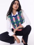 Baukjen Natalie Intarsia Wool Blend Knit Tank Top, Multi