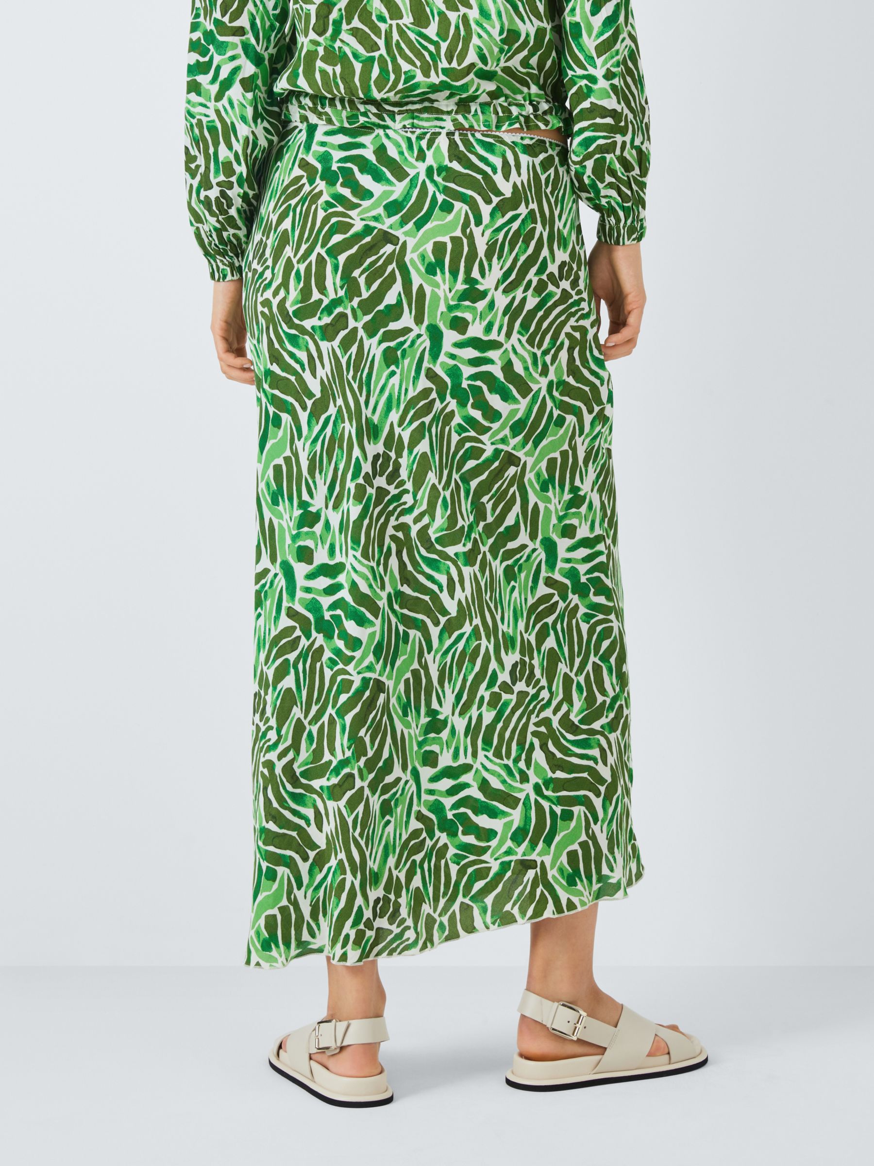 Buy John Lewis ANYDAY Solare Print Sarong Skirt, Green/Multi Online at johnlewis.com