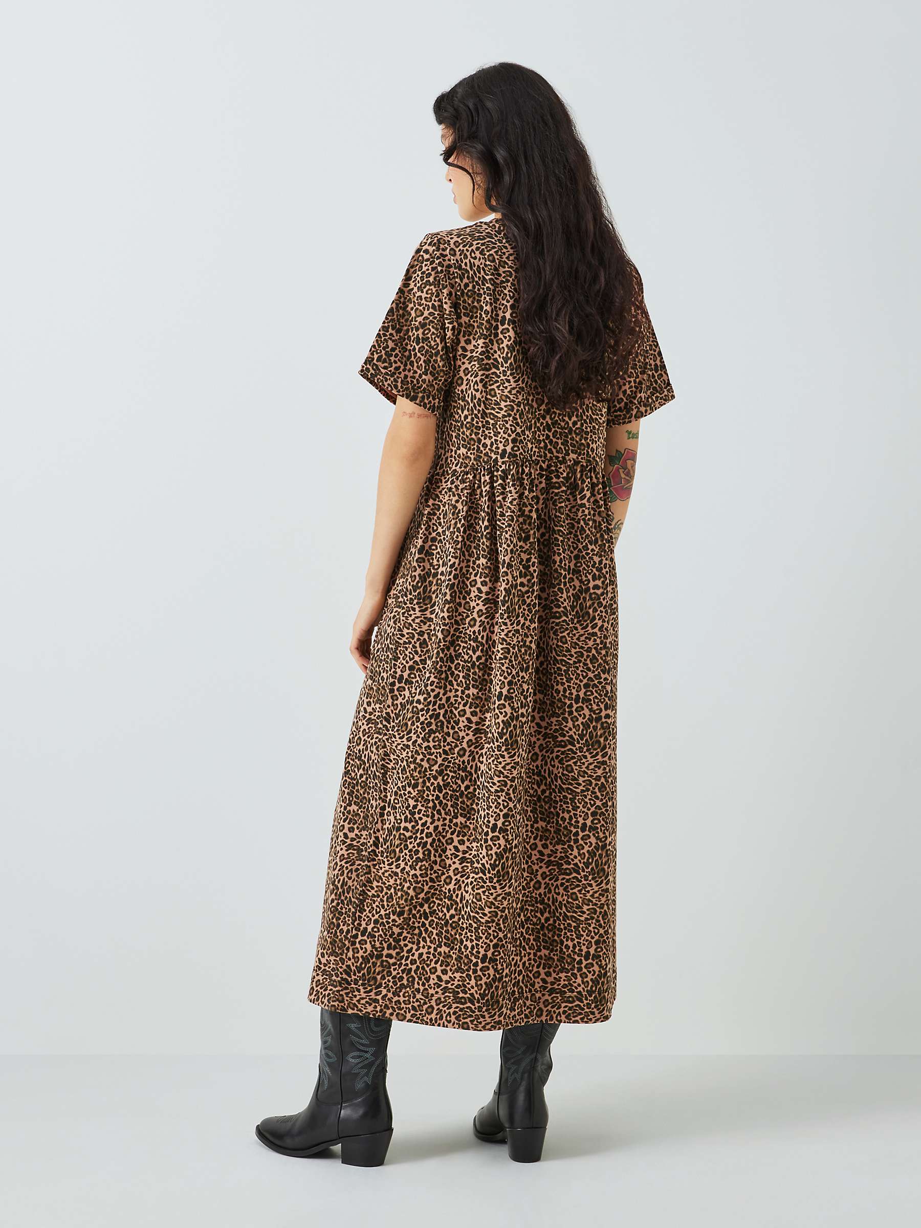 Buy AND/OR Anna Animal Print Jersey Smock Dress, Multi Online at johnlewis.com