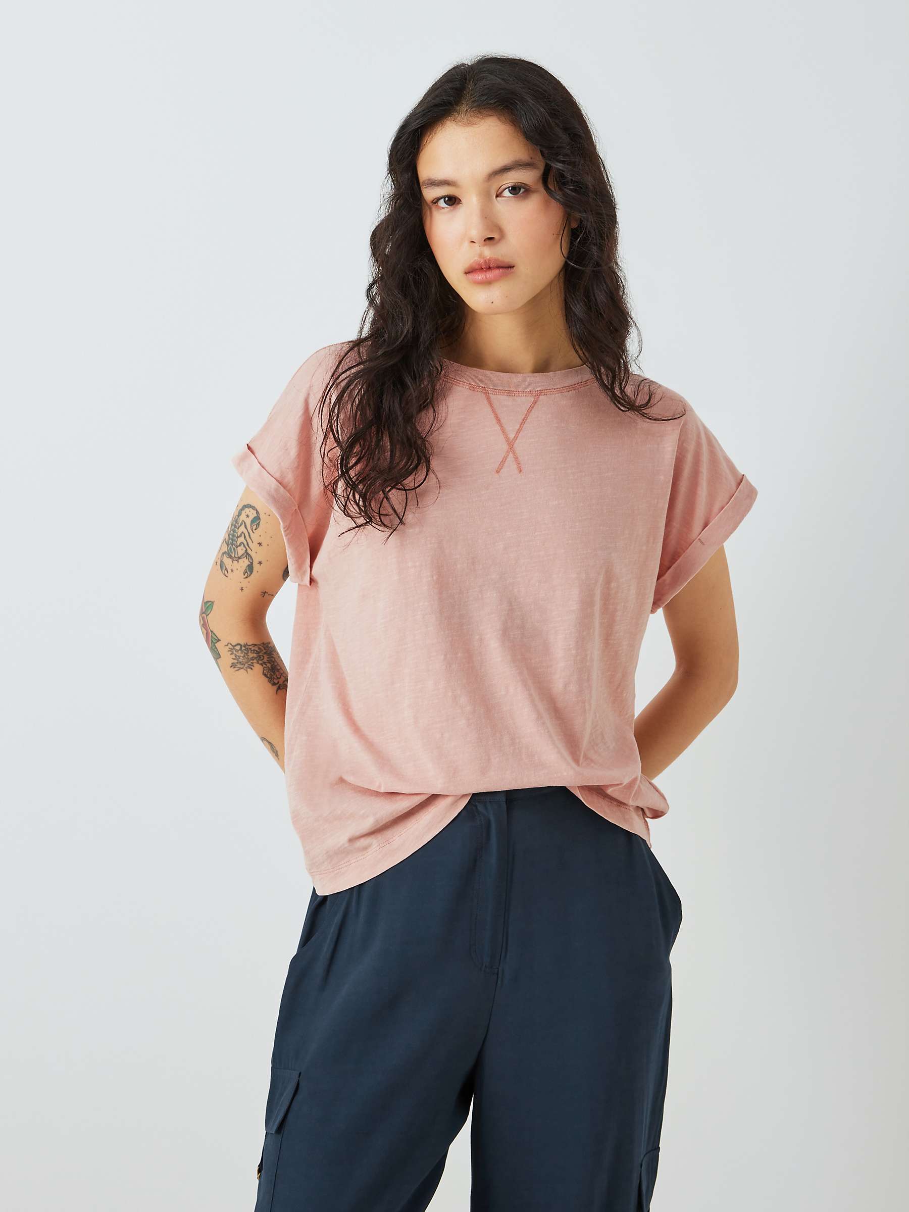 Buy AND/OR Garment Dyed Stitch Tank T-Shirt Online at johnlewis.com