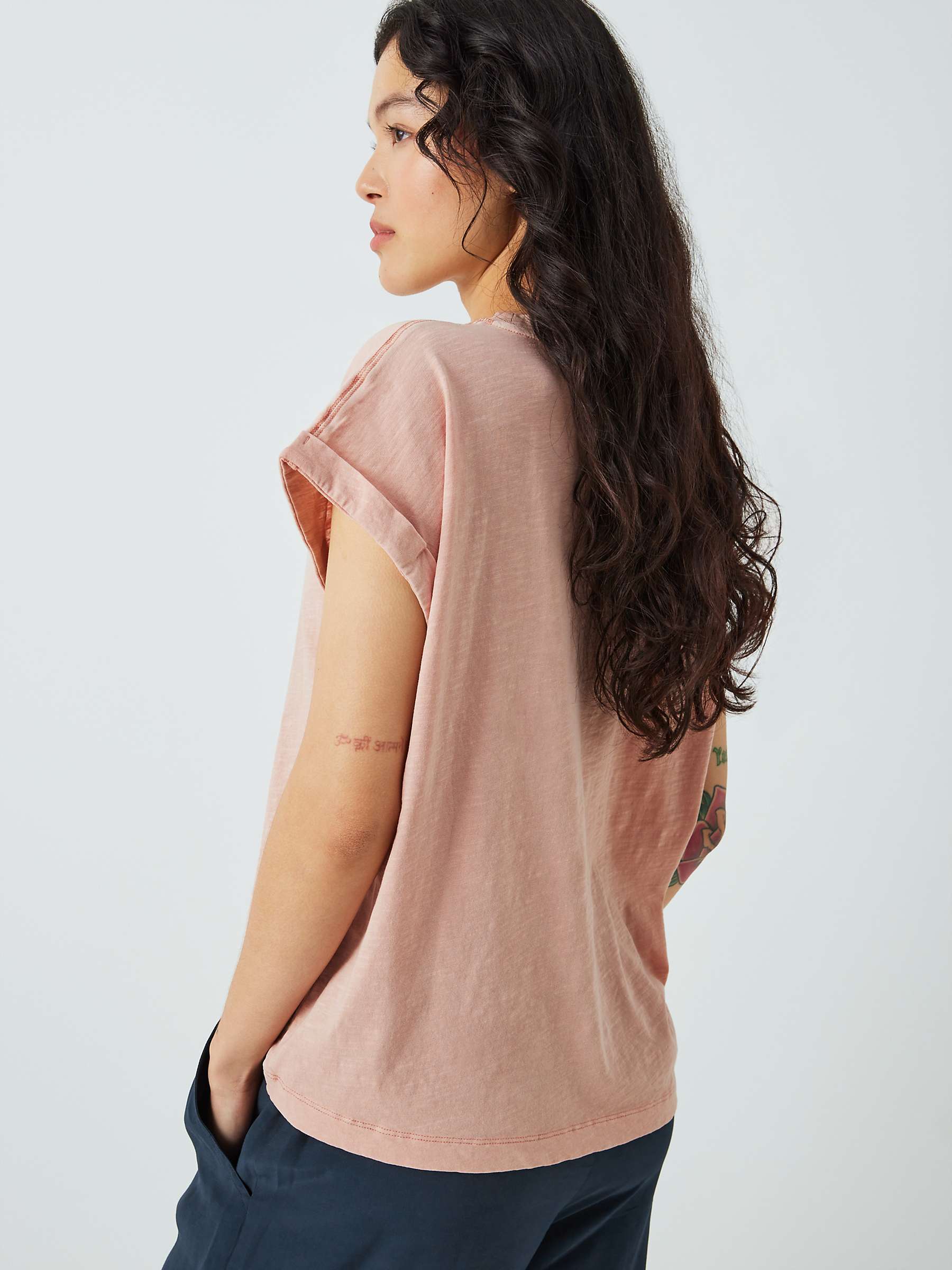 Buy AND/OR Garment Dyed Stitch Tank T-Shirt Online at johnlewis.com