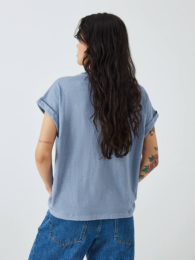 AND/OR Garment Dyed Stitch Tank T-Shirt, Soft Blue