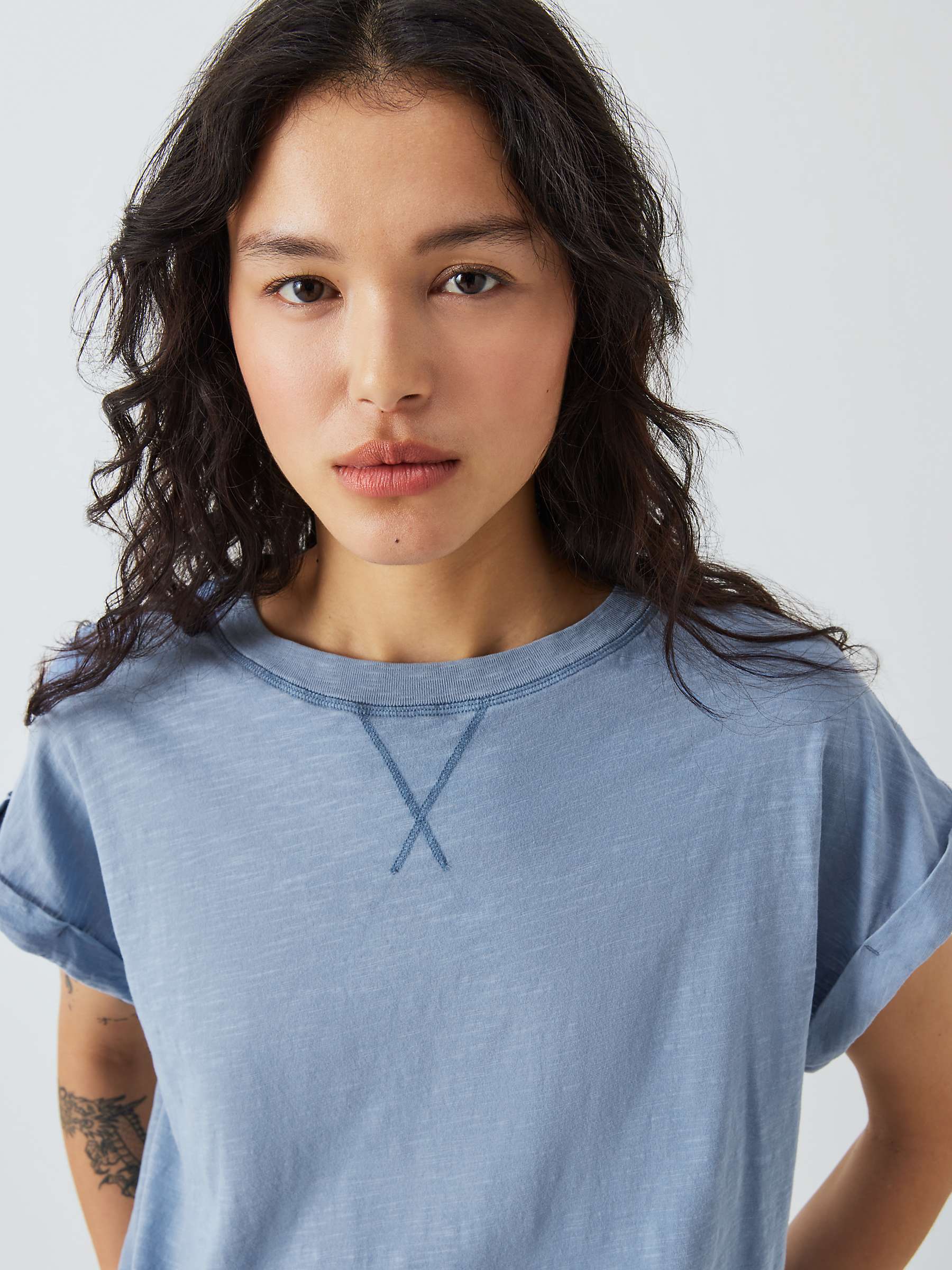 Buy AND/OR Garment Dyed Stitch Tank T-Shirt Online at johnlewis.com