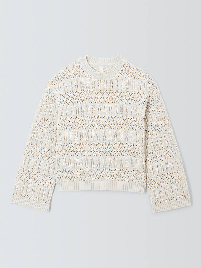 AND/OR Stevie Crochet Jumper, Cream