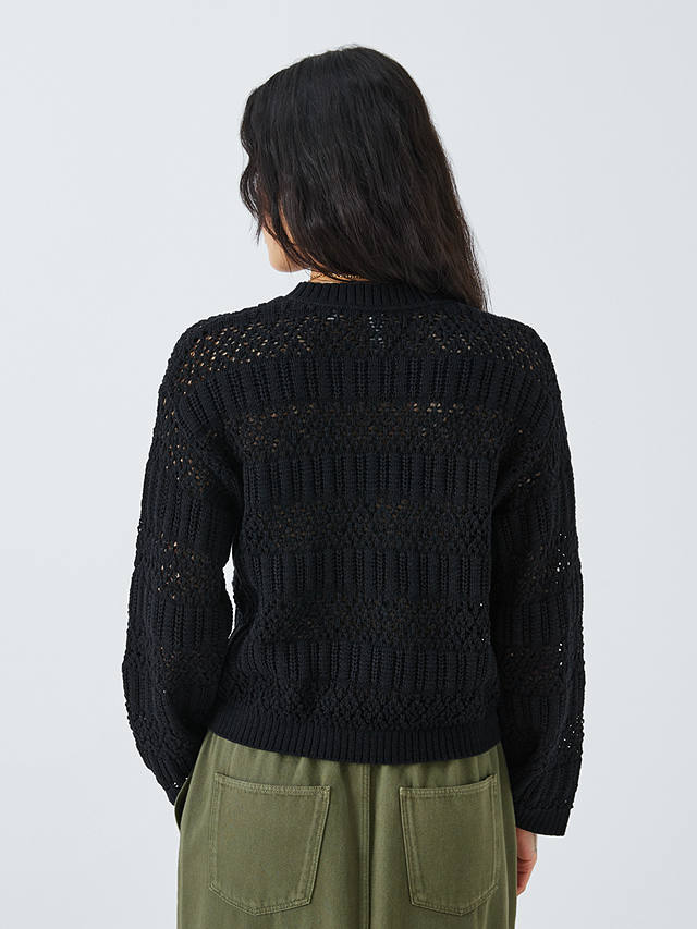 AND/OR Stevie Crochet Jumper, Black