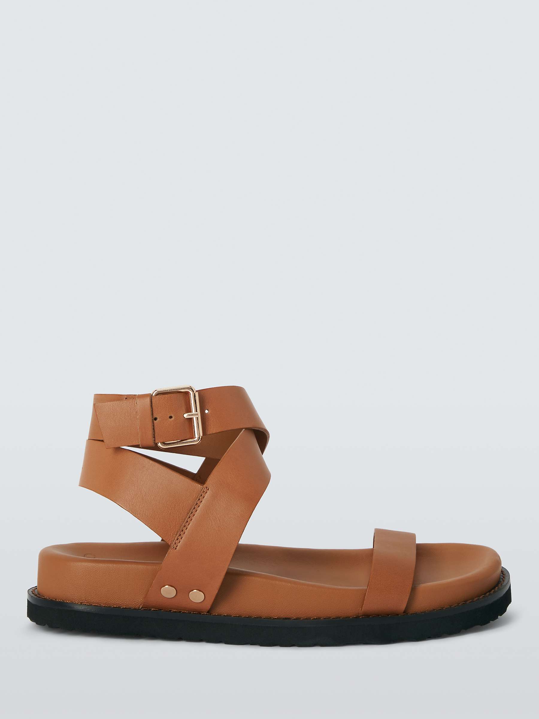 Buy AND/OR Lavender Leather Chunky Footbed Sandals Online at johnlewis.com