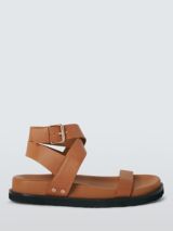 AND/OR Lavender Leather Chunky Footbed Sandals