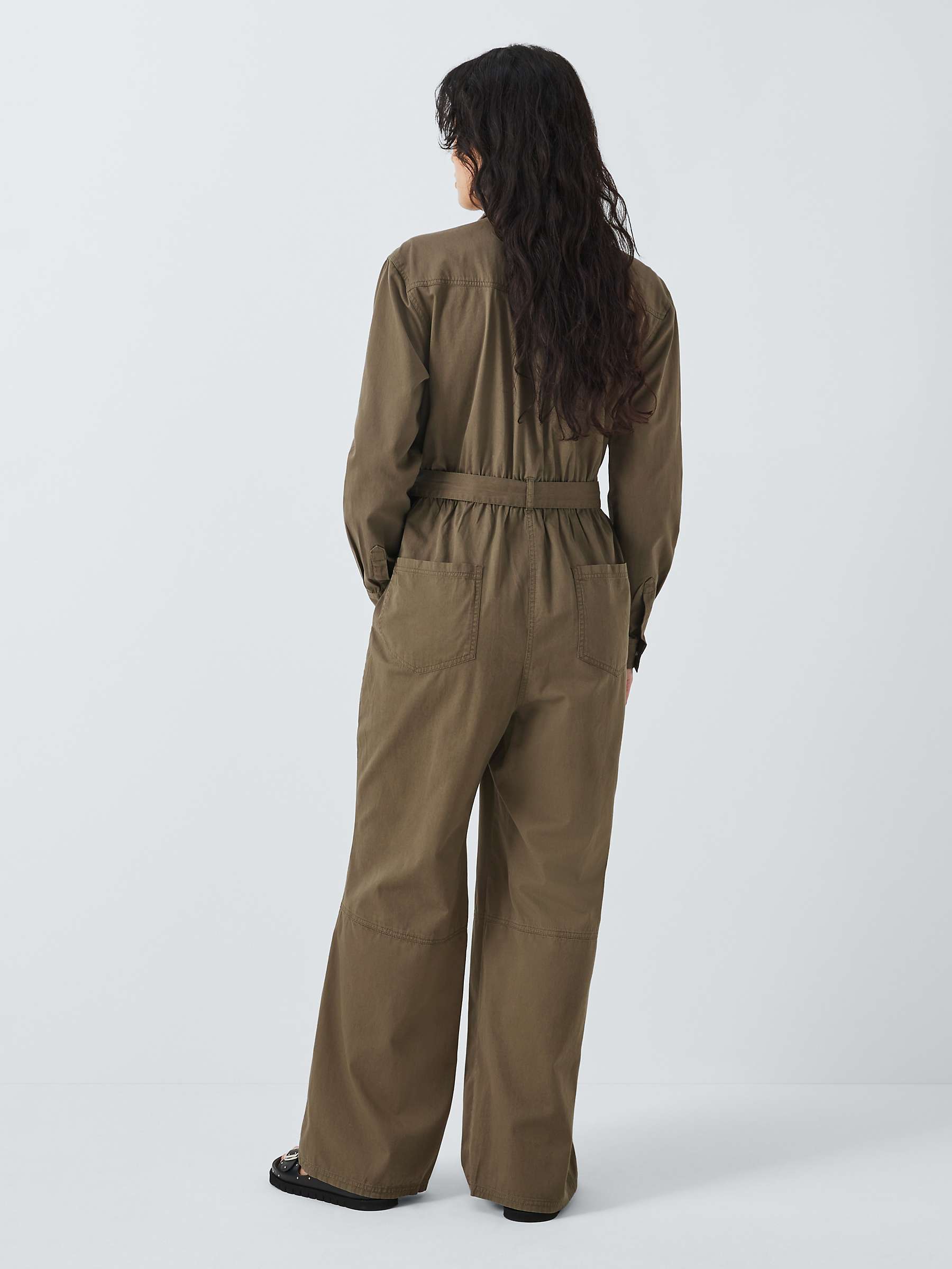 Buy AND/OR Bethany Utility Jumpsuit, Khaki Online at johnlewis.com