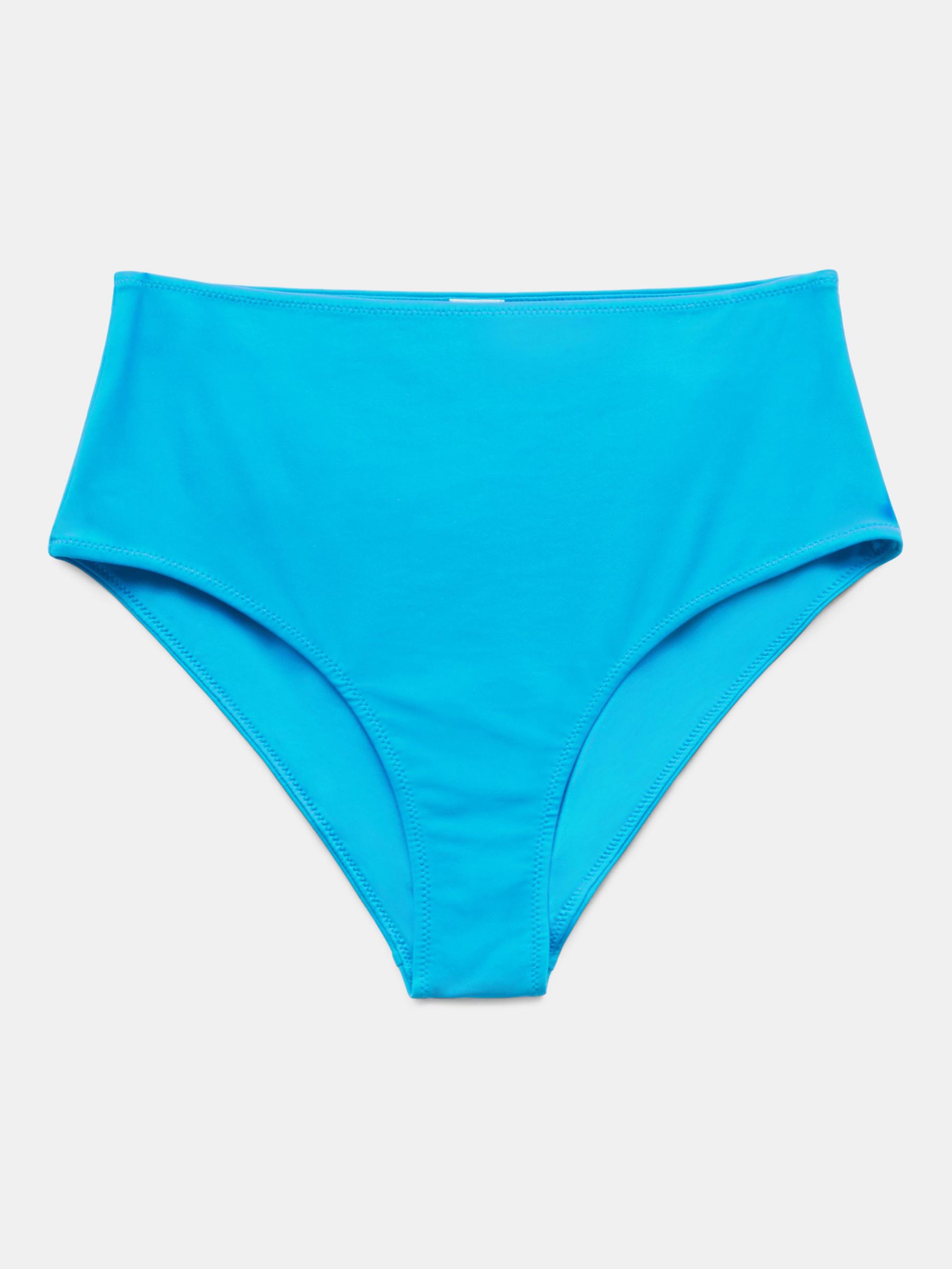 HUSH Sabrina Twist Bikini Bottoms, Turquoise, 4