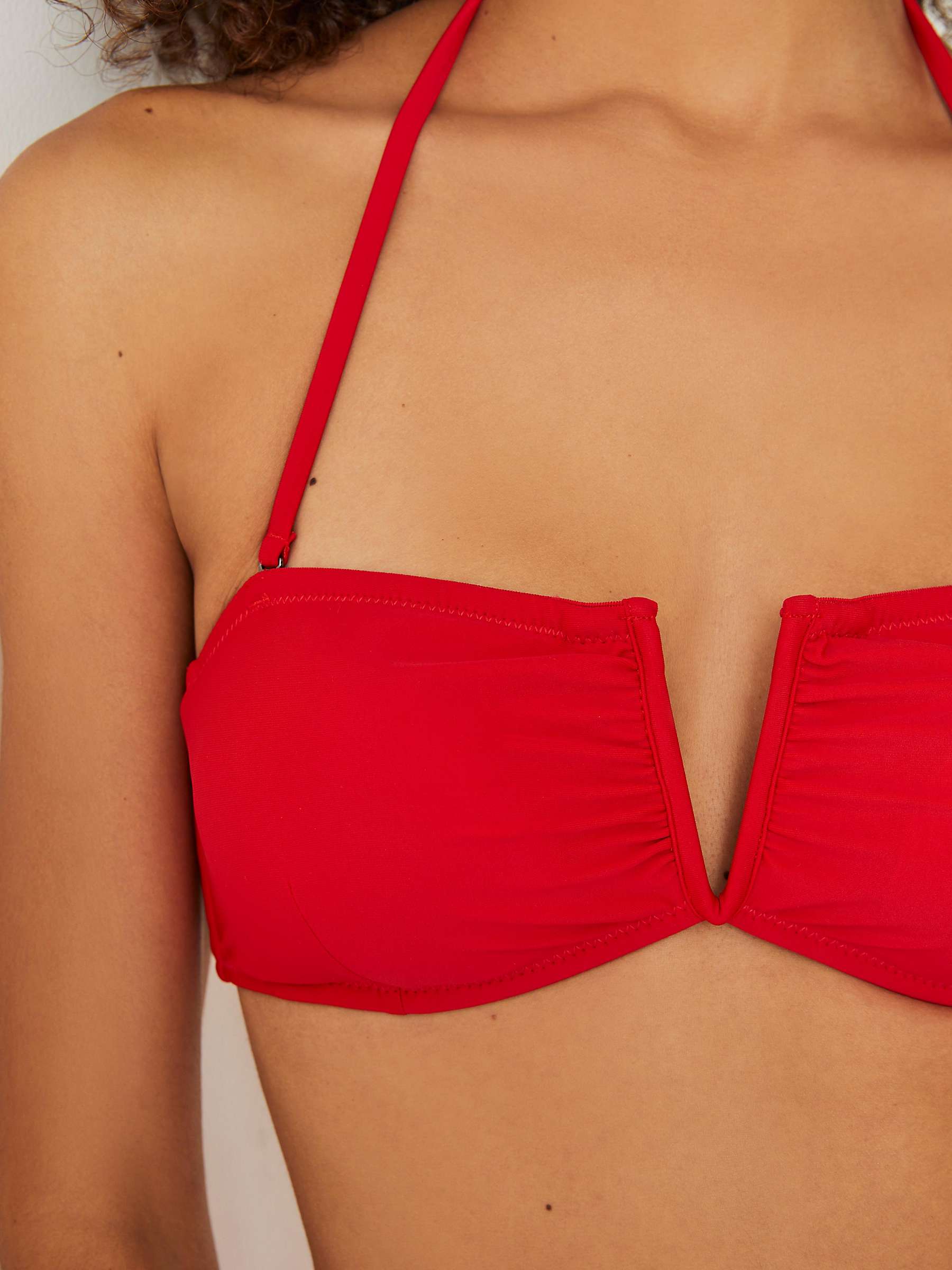 Buy HUSH Billie Bandeau Bikini Top, Redcoat Online at johnlewis.com