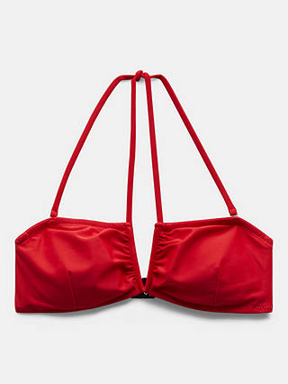 HUSH Billie Bandeau Bikini Top, Redcoat