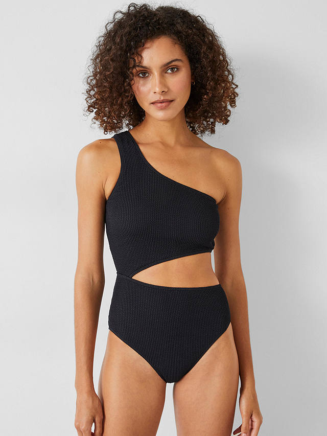 HUSH Clare Cut Out Swimsuit, Black